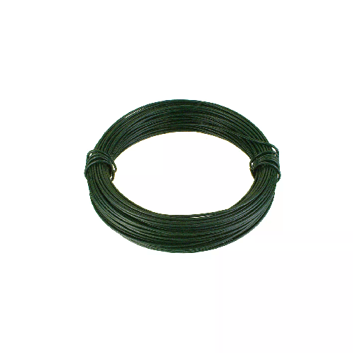 Filo di ferro zincato rivestito PVC verde  3,0 mm. 100 mt.