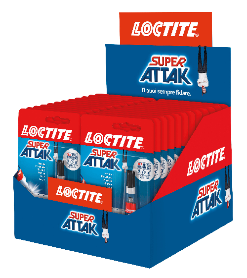 Loctite Super Attak Original, 3 g - Display 24 pz