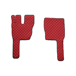 Coppia tappeti in Skeentex - Rosso - compatibile per Volvo FM (03/13>10/21)