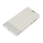 Wallet Folio Case, cover a libro - Huawei Mate 7 - Bianco