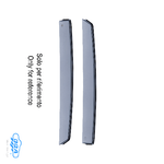Set deflettori aria posteriori ad incastro - compatibile per Renault Zoe (12/19>04/24)