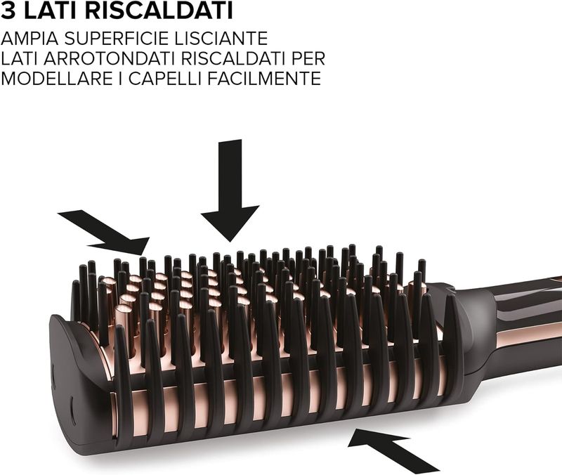 Imetec-Spazzola-Riscaldata-73W-Max-Lisciante-e-Modellante-Ceramica