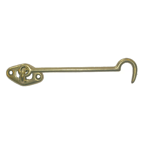 Gancio per finestra 60 mm. - ottonato - 2 pz.