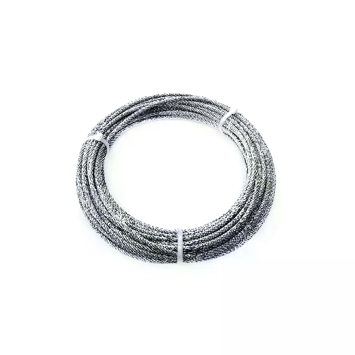 Fune in acciaio Inox 49 fili  4 mm. 10 mt.