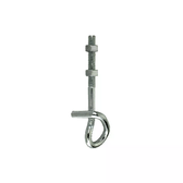 Gancio di sicurezza per altalene in ferro zincato con filetto metrico M12x180 mm. 2 pz.