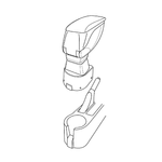 Attacco bracciolo - compatibile per  Hyundai Getz 3p (07/02>09/05) -  Hyundai Getz 5p (07/02>09/05)