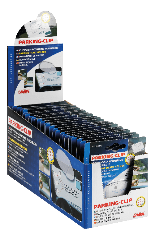 Parking Clip, portascontrino parcheggio - Display 25 pz