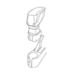 Attacco bracciolo - compatibile per  Hyundai Getz 3p (10/05>01/09) -  Hyundai Getz 5p (10/05>01/09)