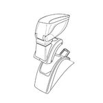 Lampa  Attacco bracciolo - compatibile per  Renault Megane II 3p (10/02>10/08)