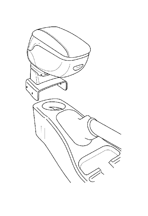 Attacco bracciolo - compatibile per  Ford Tourneo Connect (06/02>10/13)