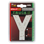 Spell-It Led, 90 mm, 24V - Verde - Y
