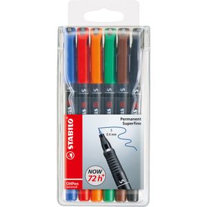 STABILO OHPen universal permanent, 6 Pack marcatore permanente