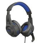 Trust GXT 307B Ravu Gaming Headset for PS4 Auricolare Cablato A Padiglione Giocare Nero Blu (GXT307B RAVU HEADSET PS4 -