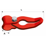 Gancio girevole fune-catena G80 per catena Ø 7/8mm trazione 4500 kg Confezione da 1pz