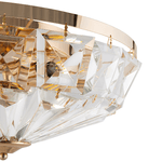 Plafoniera-Contemporanea-Facet-Metallo-Oro-6-Luci-Diffusori-Vetro