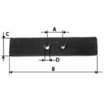 Vomerina per ripuntatore adattabile 70x20 Agrim Confezione da 1pz