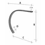 Molla chisel monolama 55x25mm Confezione da 1pz