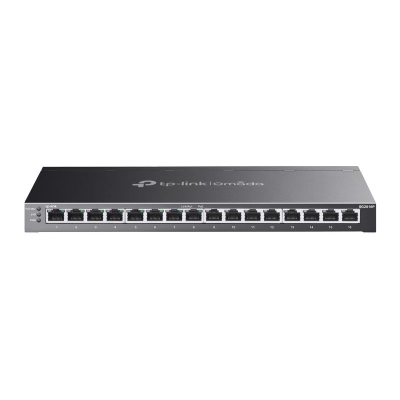 TP-Link-TL-SG2016P-switch-di-rete-L2-L3-L4-Gigabit-Ethernet--10-100-1000--Supporto-Power-over-Ethernet--PoE--Nero