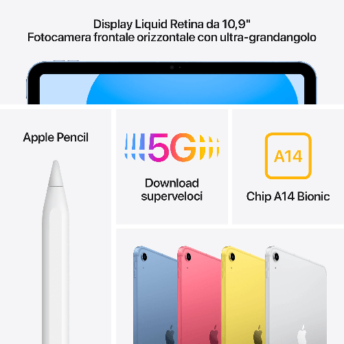 Apple-iPad-109---Wi-Fi---Cellular-64GB----Argento--10ª-generazione-