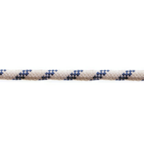 Corda in poliestere  10 mm. bianco/blu 50 mt.