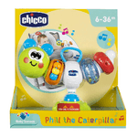 Chicco---Gioco-Seggiolone-Bruchino-Ballerino-Gioco-Elettronico-con-Ventosa-per-Seggiolone-con-Suoni-Melodie-e-Attivita-Manuali-Batterie-Incluse-Multicolore-6-36-Mesi