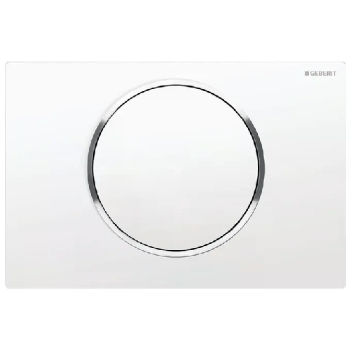 Geberit-115.758.KJ.5-Parte-di-ricambio-per-sciacquone-Piastra-a-filo-Bianco-Cromo