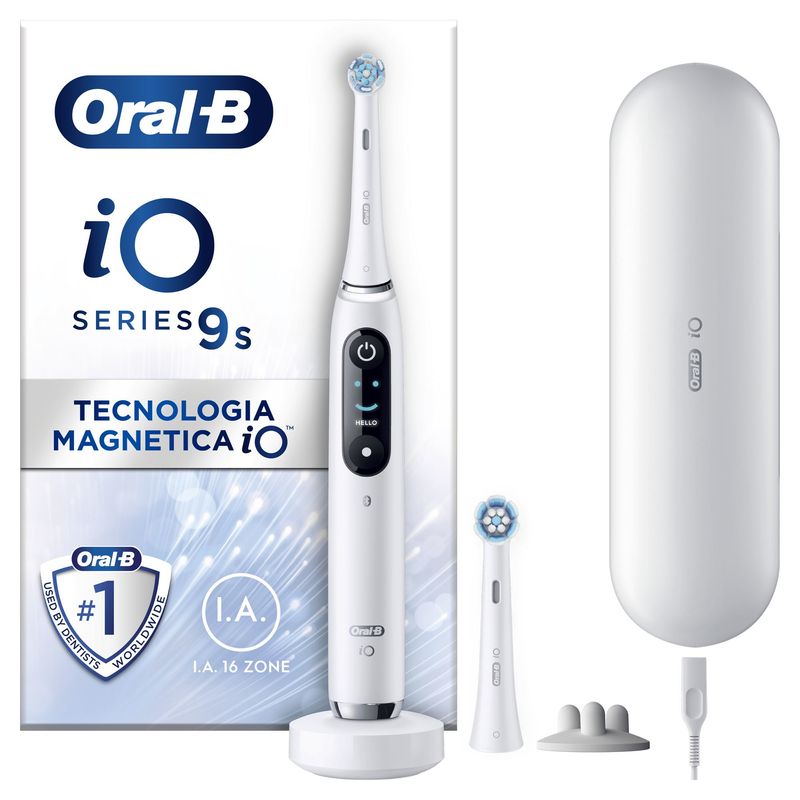 Oral-B-iO-Spazzolino-Elettrico-Ricaricabile-9S-Bianco-2-Testine-1-Custodia-Da-Viaggio-Ricaricabile