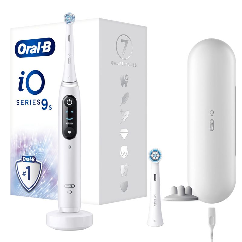 Oral-B-iO-Spazzolino-Elettrico-Ricaricabile-9S-Bianco-2-Testine-1-Custodia-Da-Viaggio-Ricaricabile