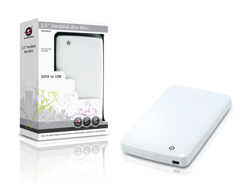 Conceptronic-25--harddisk-box-mini-white