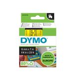 DYMO-D1---Standard-Etichette---Nero-su-giallo---6mm-x-7m