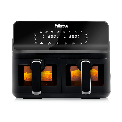 Tristar FR-9040 friggitrice Doppia 8 L Indipendente 2700 W Friggitrice ad aria calda Nero