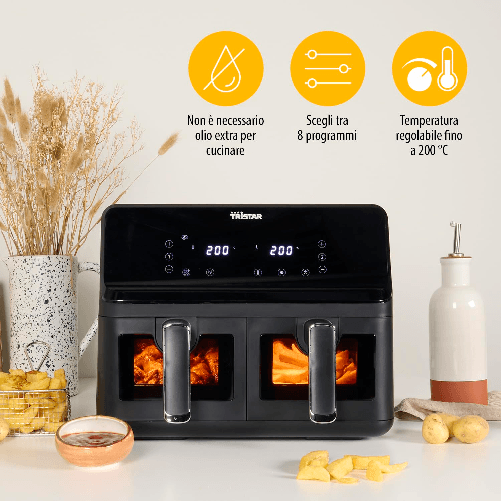 Friggitrice-ad-Aria-Tristar-FR-9040---Doppio-Cestello-8L