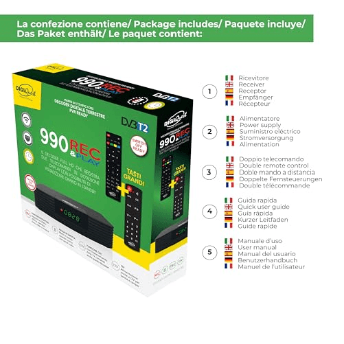 Digiquest-DGQ990-HD---Decoder-Terrestre-DVB-T2-Full-HD-con-Doppio-Telecomando