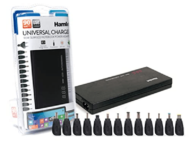 Alimentatore-Universale-Hamlet-XPWNB90ALCD-90W-con-LCD-e-USB