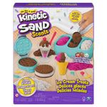 Spin Master Kinetic Sand , Playset Gelati Deliziosi, Sabbia Cinetica Profumata, Sabbia Magica - Sabbia Colorata 454gr