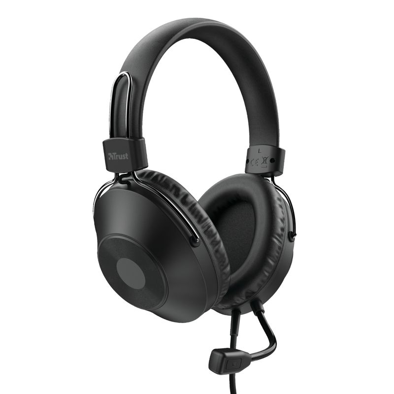 Trust-HS-250-Cuffia-Padiglione-auricolare-Nero