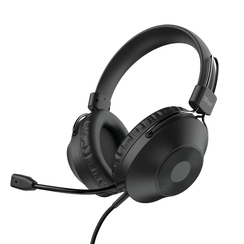 Trust-HS-250-Cuffia-Padiglione-auricolare-Nero