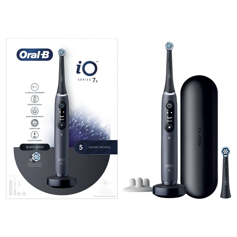 Oral-B-iO-Spazzolino-Elettrico-Ricaricabile-7S-Nero-2-Testine-1-Custodia-Da-Viaggio-1-Spazzolino