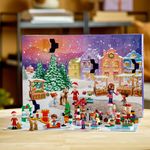 LEGO-Friends-41706-Calendario-dell-Avvento-Set-2022-24-Giochi-Creativi-Natalizi-con-Babbo-Natale-Pupazzo-di-Neve-e-Renne