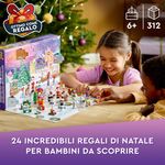 LEGO-Friends-41706-Calendario-dell-Avvento-Set-2022-24-Giochi-Creativi-Natalizi-con-Babbo-Natale-Pupazzo-di-Neve-e-Renne