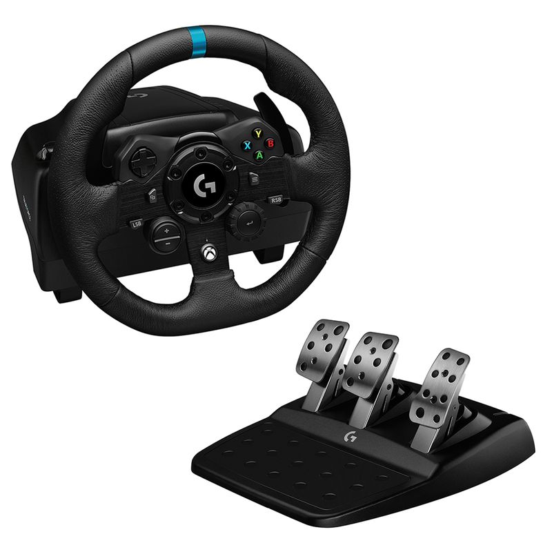 Logitech-G-G923-Nero-USB-2.0-Sterzo---Pedali-Analogico-Digitale-PC-Xbox-One-Xbox-Series-S-Xbox-Series-X