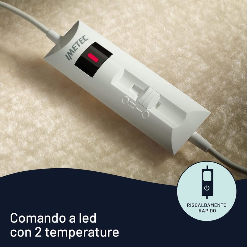 Imetec-Scaldasonno-Riscaldaletto-elettrico-110-W-Bianco-Lana