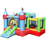 Castello Gonfiabile per Bambini con Motore Saltarello Scivolo Palline