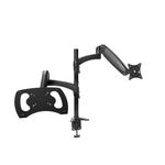 Trust Mara Supporto Monitor Ergonomico per Doppio Monitor e Laptop