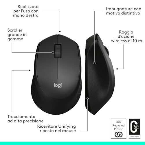 Logitech-M280-Mouse-Wireless-Ergonomico-con-Ricevitore-USB-Nano