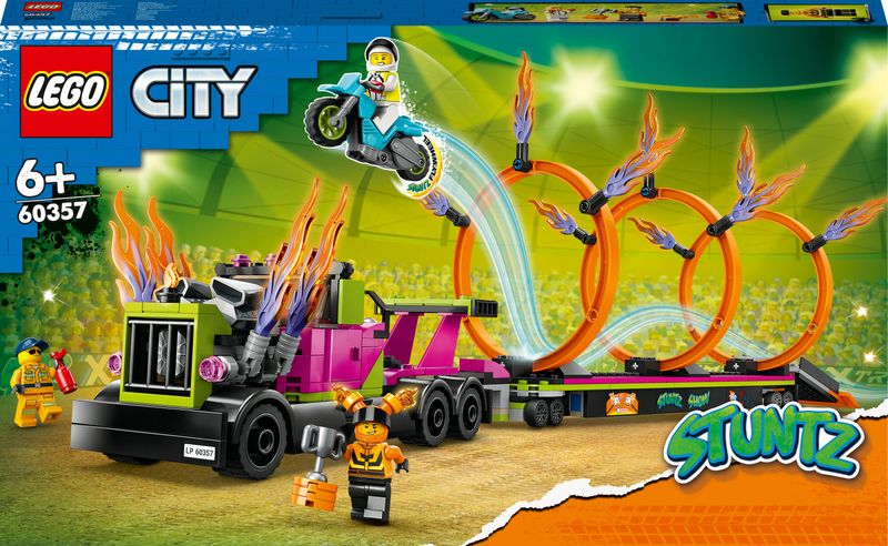 LEGO-60357-City-Stuntz---Stunt-Truck-con-Moto-e-Anelli-di-Fuoco