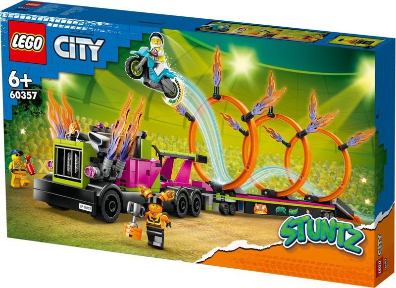 LEGO-60357-City-Stuntz---Stunt-Truck-con-Moto-e-Anelli-di-Fuoco