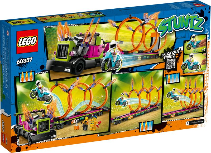 LEGO-60357-City-Stuntz---Stunt-Truck-con-Moto-e-Anelli-di-Fuoco