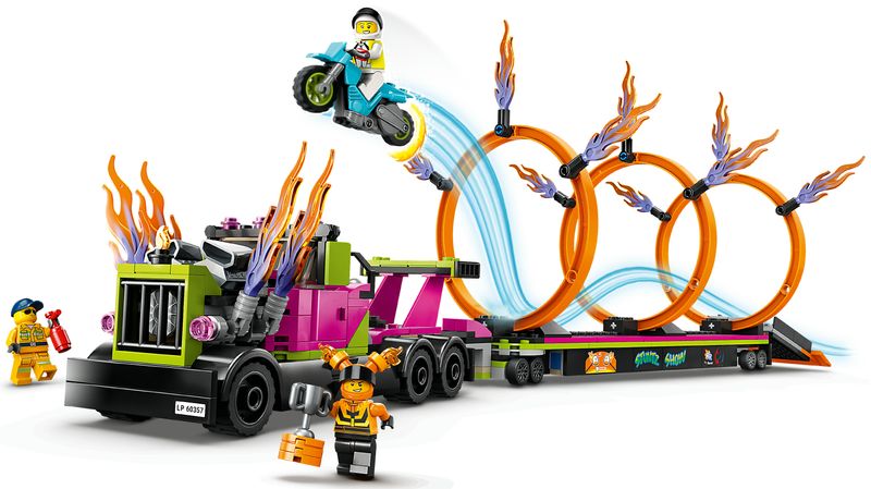 LEGO-60357-City-Stuntz---Stunt-Truck-con-Moto-e-Anelli-di-Fuoco