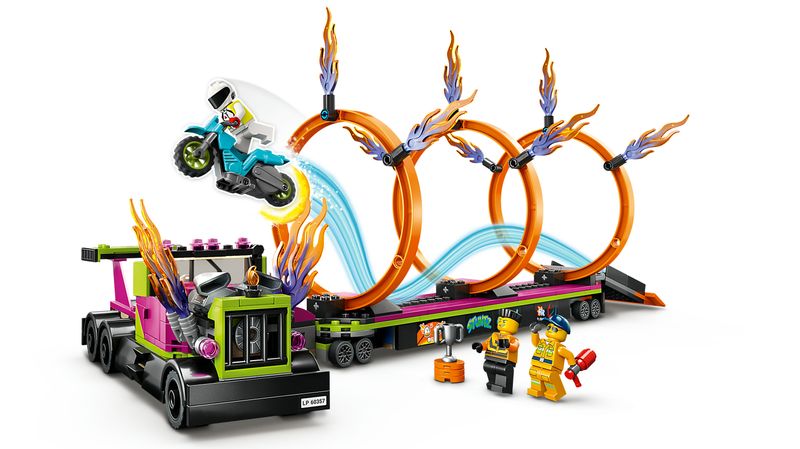 LEGO-60357-City-Stuntz---Stunt-Truck-con-Moto-e-Anelli-di-Fuoco